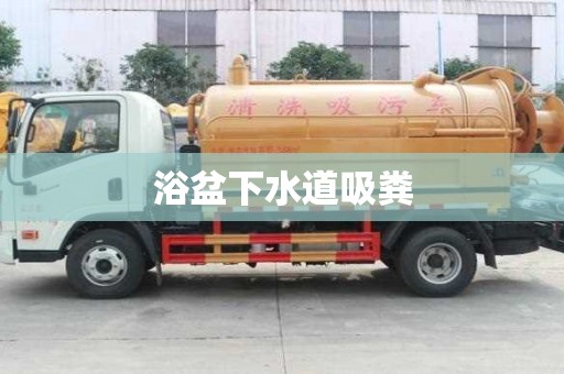 浴盆下水道吸粪
