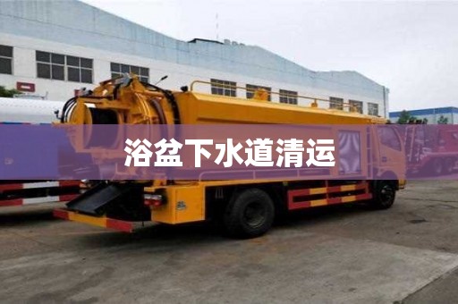浴盆下水道清运