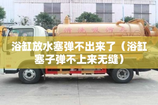 浴缸放水塞弹不出来了（浴缸塞子弹不上来无缝）