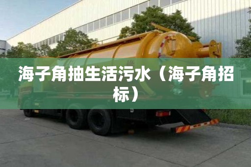 海子角抽生活污水（海子角招标）