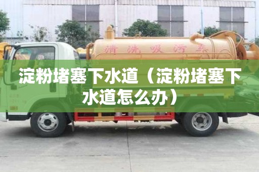 淀粉堵塞下水道（淀粉堵塞下水道怎么办）