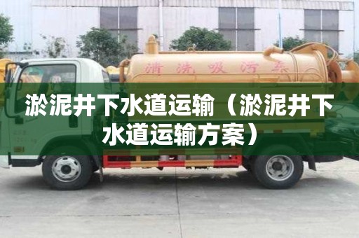 淤泥井下水道运输（淤泥井下水道运输方案）