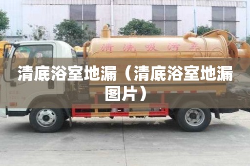 清底浴室地漏（清底浴室地漏图片）