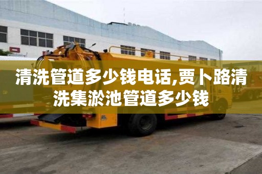 清洗管道多少钱电话,贾卜路清洗集淤池管道多少钱