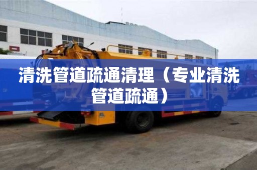 清洗管道疏通清理（专业清洗管道疏通）
