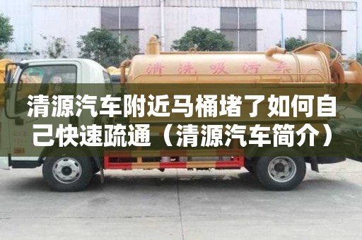 清源汽车附近马桶堵了如何自己快速疏通（清源汽车简介）