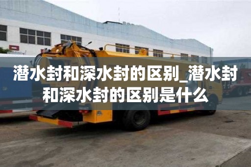 潜水封和深水封的区别_潜水封和深水封的区别是什么