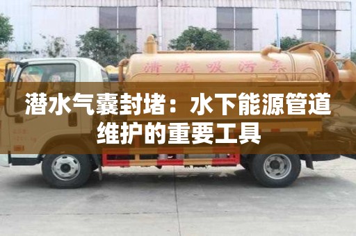 潜水气囊封堵：水下能源管道维护的重要工具