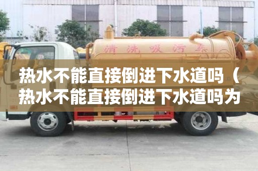 热水不能直接倒进下水道吗(热水不能直接倒进下水道吗为什么) 热水不能直接倒进下水道吗(热水不能直接倒进下水道吗为什么)