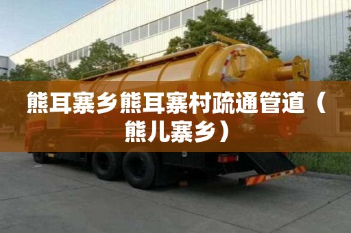 熊耳寨乡熊耳寨村疏通管道（熊儿寨乡）