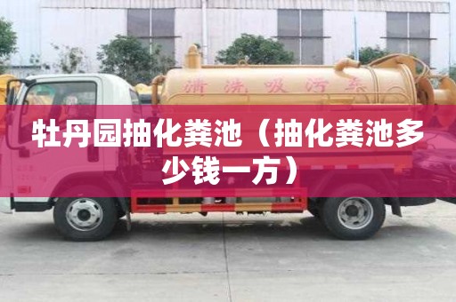 牡丹园抽化粪池（抽化粪池多少钱一方）