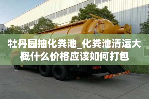 牡丹园抽化粪池_化粪池清运大概什么价格应该如何打包