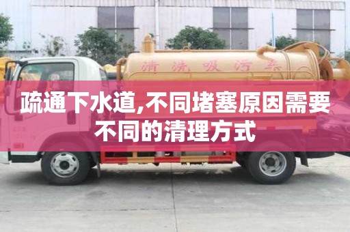 疏通下水道,不同堵塞原因需要不同的清理方式