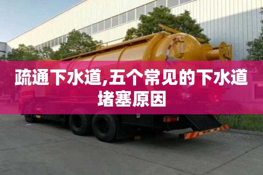 疏通下水道,五个常见的下水道堵塞原因