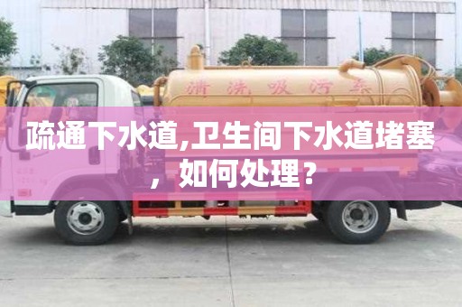 疏通下水道,卫生间下水道堵塞，如何处理？