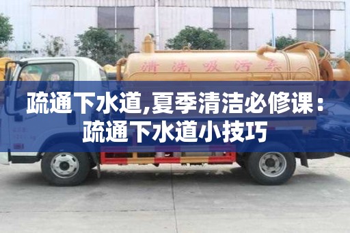 疏通下水道,夏季清洁必修课：疏通下水道小技巧