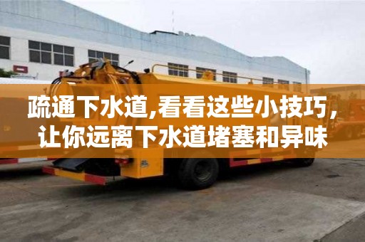 疏通下水道,看看这些小技巧，让你远离下水道堵塞和异味