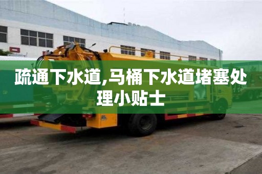 疏通下水道,马桶下水道堵塞处理小贴士