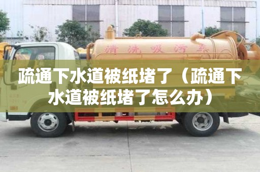疏通下水道被纸堵了（疏通下水道被纸堵了怎么办）