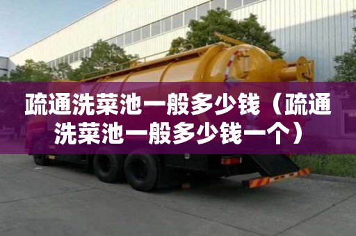 疏通洗菜池一般多少钱（疏通洗菜池一般多少钱一个）