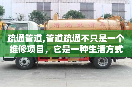 疏通管道,管道疏通不只是一个维修项目，它是一种生活方式