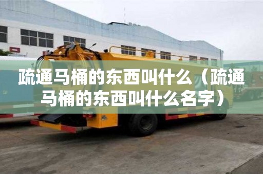 疏通马桶的东西叫什么（疏通马桶的东西叫什么名字）