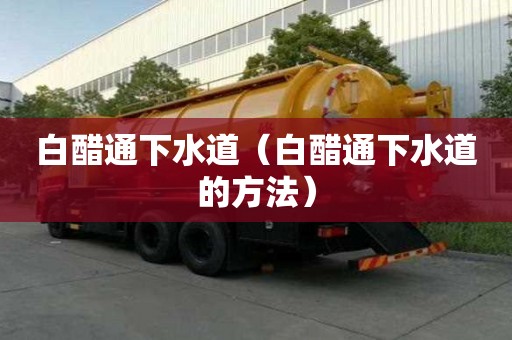 白醋通下水道（白醋通下水道的方法）