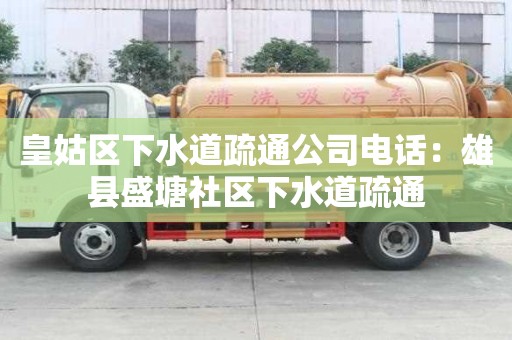 皇姑区下水道疏通公司电话：雄县盛塘社区下水道疏通