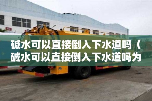 碱水可以直接倒入下水道吗（碱水可以直接倒入下水道吗为什么）