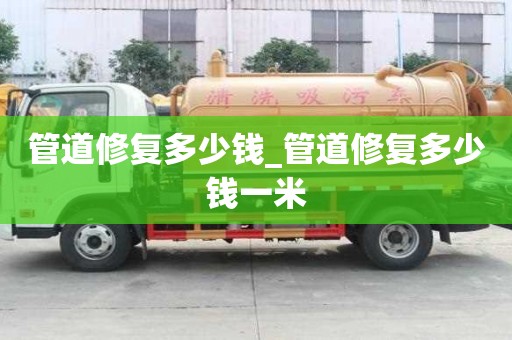 管道修复多少钱_管道修复多少钱一米