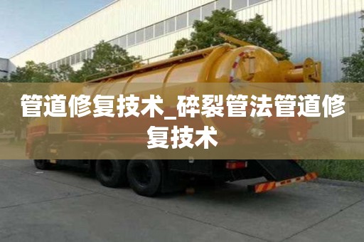 管道修复技术_碎裂管法管道修复技术