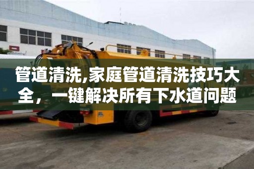 管道清洗,家庭管道清洗技巧大全，一键解决所有下水道问题