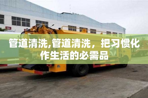 管道清洗,管道清洗，把习惯化作生活的必需品