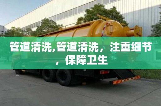 管道清洗,管道清洗，注重细节，保障卫生