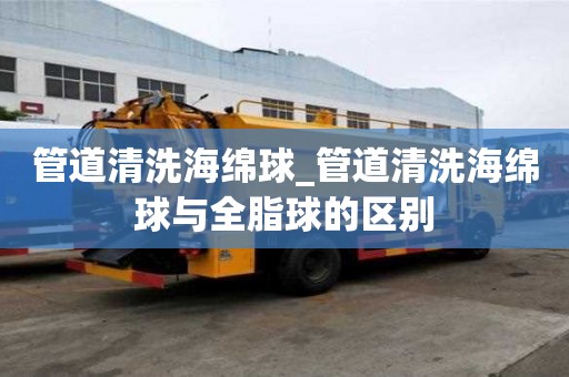 管道清洗海绵球_管道清洗海绵球与全脂球的区别