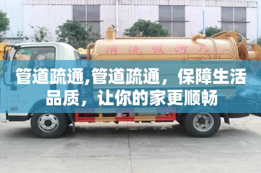 管道疏通,管道疏通，保障生活品质，让你的家更顺畅