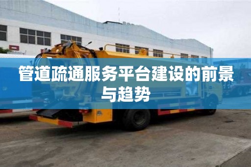 管道疏通服务平台建设的前景与趋势