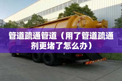 管道疏通管道（用了管道疏通剂更堵了怎么办）