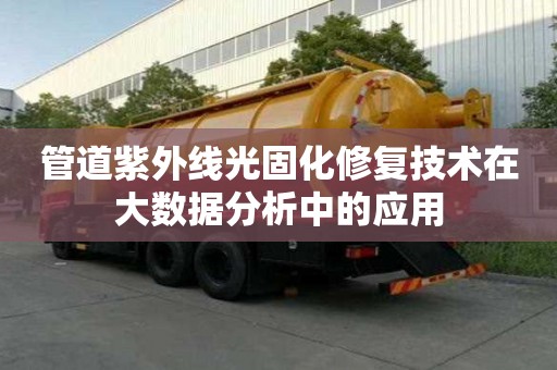 管道紫外线光固化修复技术在大数据分析中的应用 管道紫外线光固化修复技术在大数据分析中的应用