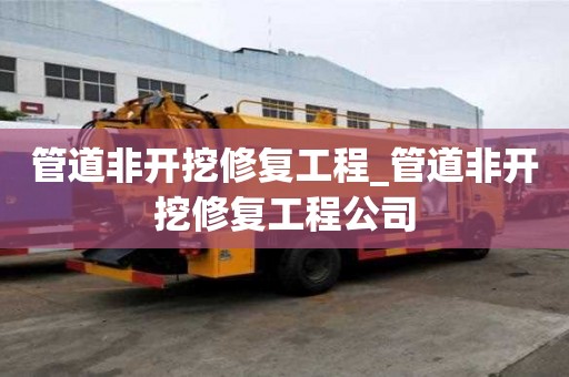 管道非开挖修复工程_管道非开挖修复工程公司