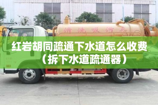 红岩胡同疏通下水道怎么收费（拆下水道疏通器）