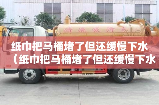 纸巾把马桶堵了但还缓慢下水（纸巾把马桶堵了但还缓慢下水怎么才能疏通）