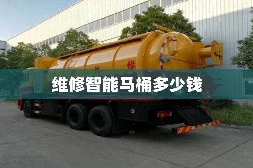 维修智能马桶多少钱