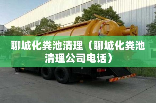 聊城化粪池清理（聊城化粪池清理公司电话）