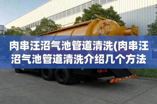 肉串汪沼气池管道清洗(肉串汪沼气池管道清洗介绍几个方法)