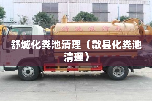 舒城化粪池清理（歙县化粪池清理）