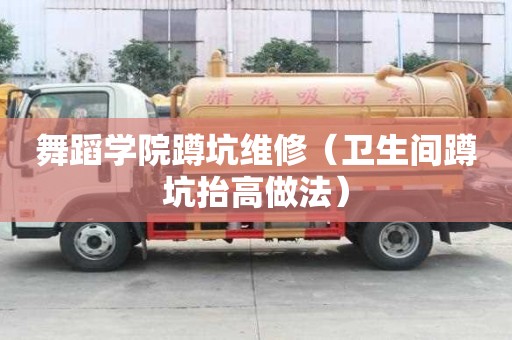 舞蹈学院蹲坑维修（卫生间蹲坑抬高做法）