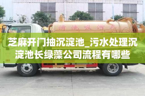 芝麻开门抽沉淀池_污水处理沉淀池长绿藻公司流程有哪些