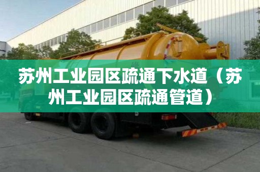 苏州工业园区疏通下水道（苏州工业园区疏通管道）