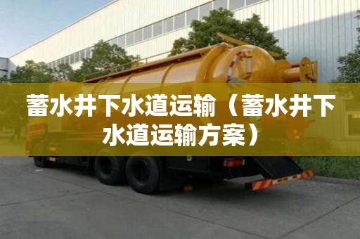 蓄水井下水道运输（蓄水井下水道运输方案）